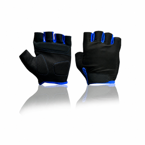 ELYSIAN INDUSTRIESTM Half Finger Non-Slip PU Gym <b>Weight</b> Lifting Padded Unisex Pull-On Fitness <b>Gloves</b> - Product Image 4