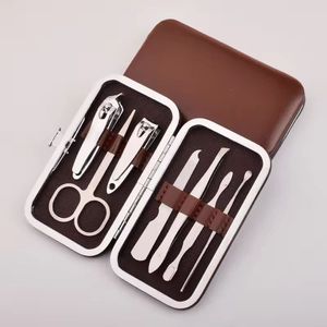 7 In 1 Stainless Steel Nail Kit With <b>Case</b> Portable Manicure Tools Set Classic Style For Adult - Product Image 5