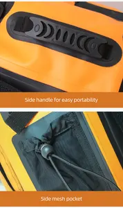 Vendita calda della fabbrica 500D PVC Roll-Top galleggiante impermeabile borsa a secco zaino per viaggi escursionistici kayak zaino impermeabile