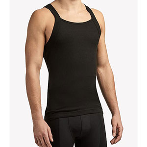 2026 Men <b>Tank</b> <b>Tops</b> 100% Cotton Silver and <b>White</b> Sleeveless Undershirts Tagless Ribbed Slim Fit Muscle <b>Tank</b> <b>Top</b> with Scoop Neck - Product Image 4
