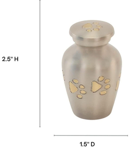 Decorative Stainless Steel Modern Eco-Friendly Pet Cremation Urns <b>for</b> Dog <b>Ashes</b> Small Funeral Supplies Wholesale - Product Image 2