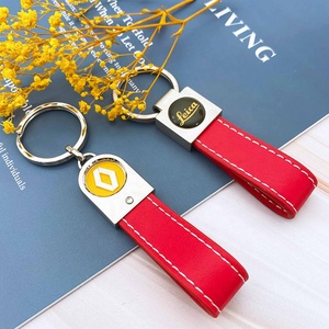 Porte-clés en cuir pur neuf en métal personnalisé avec porte-clés en promotion - Product Image 5