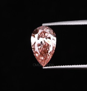Hot Selling Premium IGI Certified Fancy <b>Pink</b> Laser <b>Drilled</b> Pear Shape Lab Grown Loose Diamond for Jewelry Making - Product Image 1