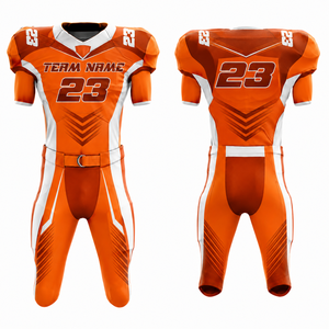 Camiseta de Fútbol Americano Personalizada para Hombre, Sublimada, Transpirable, de Poliéster, Cuello en V, Manga Corta, Número de Equipo 23 - Product Image 5