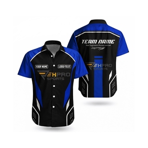 Custom Button Down <b>Shirts</b> F1 Racing <b>Shirts</b> Pit Crew Drag Race <b>Shirt</b> Make Your Design For Formula <b>Car</b> Racing Team And Fans <b>Shirts</b> - Product Image 5
