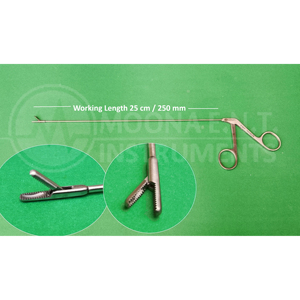 Pince de biopsie laryngée réutilisable, instrument chirurgical manuel, 25 cm, pince pour chirurgie de la gorge, 2 mm - Product Image 1