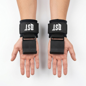 Custom Logo Weight Lifting <b>Hooks</b> Adjustable Wrist Support <b>Hooks</b> for Gym Workout Powerlifting Strength Training Non Slip Fitness - Product Image 2