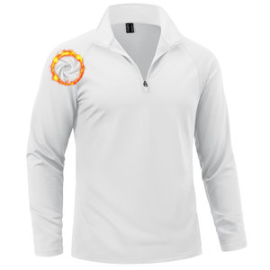 Sudadera personalizada para hombre con media cremallera, tejido de algodón y forro polar, suministro directo de fábrica, MOQ bajo, talla personalizada, envío a todo el mundo, servicio OEM - Product Image 2