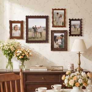 Cadre photo en bois artisanal écologique personnalisé en gros, support de présentation de table rustique décoratif pour boutiques de cadeaux, détaillants et usage domestique - Product Image 4