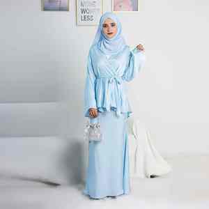 Abaya musulmane décontractée et moderne pour femme, style cape superposée, longueur ras du sol, respirante et légère, style Dubaï, tenue islamique modeste - Product Image 2