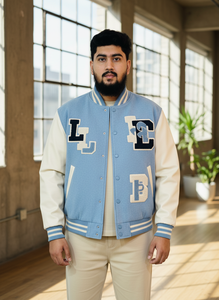 Chaqueta de Lana Unisex Estilo Letterman con Bordado Chenille, Cortavientos de Invierno, Diseño Personalizado de Alta Calidad, Estilo Urbano - Product Image 5