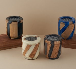 เตาเผาเครื่องหอม Evercrest Resinwood Ritual Burner พรีเมียม ทำด้วยไม้และอีพ็อกซี่อย่างประณีต สำหรับการทำสมาธิ การผ่อนคลาย และการปฏิบัติกรรมทางจิตวิญญาณ - Product Image 4