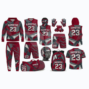 Conjunto de Uniforme de Fútbol Americano 7V7 Reversible Personalizado, Casco, Mochila, Bolsa de Lona, 100% Poliéster, Antibacteriano, Transpirable, de Alta Calidad - Product Image 2