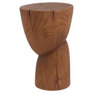 Table d'appoint en bois chic, conçue pour compléter un décor moderne, avec un look épuré et une finition bois chaleureuse - Product Image 1