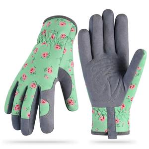 Gants de jardinage en cuir robustes, respirants, compatibles écran tactile, avec grip antidérapant, imperméables, pour l'aménagement paysager et l'agriculture (lot) - Product Image 4