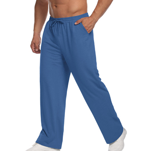 Custom Solid Color Sweatpants For Men's Heavyweight 100$ Cotton Blend Material Durable Relaxed Fit Sweatpants Durable <b>Trousers</b> - Product Image 4