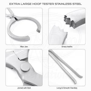 Testeur de sabots extra large Max Jaws en acier inoxydable de 19 pouces, outil professionnel d'examen des sabots de cheval pour farriers - Product Image 3