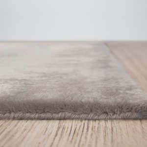 Tapis tissé à la main couleur argent, tapis texturé épais de 14 mm, revêtement de sol moderne uni de luxe pour salon et chambre à coucher - Product Image 2