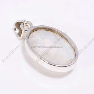 Colgante de Plata de Ley 925, joyería étnica hecha a mano, colgante de piedras preciosas reales, regalo de aniversario para mamá, colgante Vintage - Product Image 2