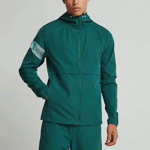 Conjunto Deportivo Informal para Hombre, con Capucha, Color Verde, Cierre de Cremallera, Manga Larga, Color Sólido, con Bolsillos Laterales, para Otoño - Product Image 6