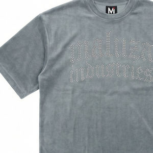 Camiseta Casual de Moda Urbana Gótica con Pedrería, Estilo Hip Hop, de Terciopelo Premium, MALUZA INDUSTRIES - Product Image 2