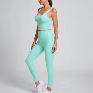 Ensemble de sport pour femme : survêtement, t-shirt de sport à manches longues, tenue de yoga et fitness, leggings de sport pour la course et l'entraînement - Product Image 6