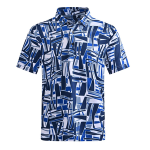 Chemise de golf pour homme, respirante, à séchage rapide, décontractée, compressée, grande taille, avec broderie sur le devant, manches courtes, 100% coton, personnalisable - Product Image 2