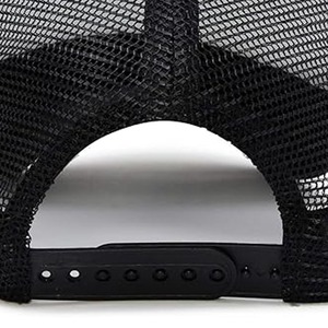 Urban Export Line Unisex 6-Panel Trucker <b>Hat</b> White Black Mesh Adjustable Fit Casual Spring Summer Adult Street Style <b>Cap</b> - Product Image 5