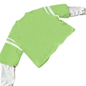 Vêtements personnalisés pour chiens : Combinaison à capuche verte unie en coton doux 100% pour chiots, séchage rapide, respirante, vente en gros - Product Image 2
