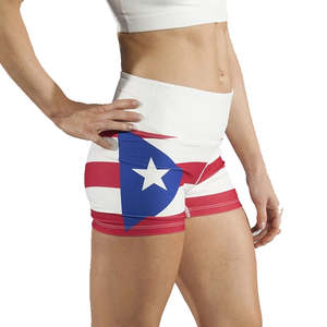 กางเกงขาสั้นเอวสูงผ้าระบายอากาศได้ดี พิมพ์โลโก้ได้ตามต้องการ ไซส์ใหญ่สำหรับผู้หญิง ใส่สบายช่วงหน้าร้อน ทรงสวย กระชับสะโพก เซ็กซี่ - Product Image 5