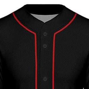 Maillots de baseball personnalisés de qualité supérieure pour jeunes, dernier design en couleur unie, respirants et abordables, postés par Dress Sports - Product Image 2