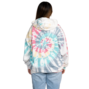 Sudadera con Capucha Tie Dye Oversize para Mujer, Otoño, Logotipo Personalizado, 100% Algodón, Impresión 3D, Bordado, Felpa - Product Image 3