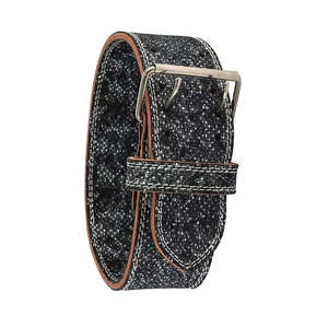 Ceinture de musculation en cuir réglable sur mesure avec boucles pour la musculation, la force athlétique et la sécurité en salle de sport - Product Image 5