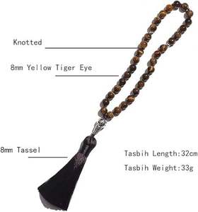 Rosarios Islámicos en Oferta 2026, Cuentas de Oración Musulmanas, Accesorios de Cristal, Tasbih, Cuentas de Oración de 10 mm, Cuentas de Rosario Naturales al por Mayor - Product Image 2