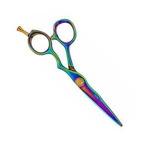 กรรไกรตัดผมบาร์เบอร์ขนาด 5.5 นิ้ว ไทเทเนียม หลายสี กรรไกรตัดผมสำหรับคนถนัดขวาขนาด 5.5 นิ้ว - Product Image 5