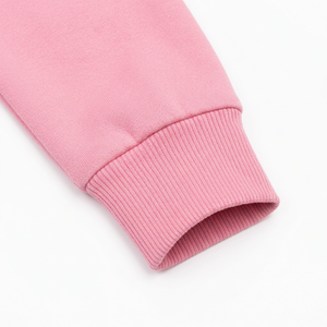 Ensemble de survêtement rose à capuche pour homme, manches longues, couleur unie, décontracté, en molleton de coton, coupe classique, style automne - Product Image 4