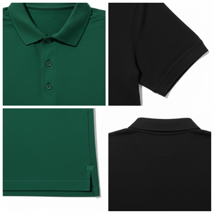 Polo décontracté pour homme 100 % coton avec poche, anti-plis, manches courtes, imprimé brodé personnalisable, confortable pour temps chaud - Product Image 4