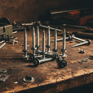 Tornillo Autoperforante de Cabeza Hexagonal Modelo PDC 12, Acero al Carbono Clase 4.8 y 6.8, Rosca Gruesa Zincada/Galvanizada, Arandela EPDM Unida - Product Image 1