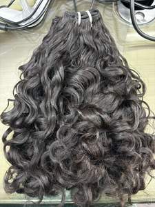 Extensions de cheveux humains bouclés, ondulés et raides, naturels, légers, écologiques, en vrac - Product Image 3