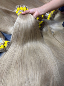 Extensiones de Cabello Humano Virgen al por Mayor, Naturales, Lisas, Doble Trama, Cabello Europeo, Todos los Colores Disponibles - Product Image 2