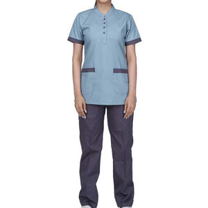 Customized Medical Scrub <b>Set</b> Women Stretch Nurse Uniform Fashionable Hospital <b>Doctor</b> Dental Clinical Workwear Jogger Scrub Suit - Product Image 1
