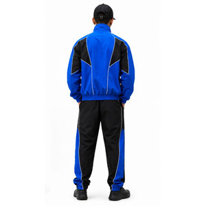 Nylon/Polyester Heavyweight Eco-Friendly Waterproof Printed Hip Hop 2-Piece Men's <b>Zipper</b> <b>Jacket</b> and Trouser Tracksuit Set - Product Image 4