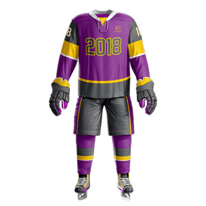 Vente directe d'usine, uniforme de hockey sur glace, nouveau design, ensemble sportif léger, vente en gros, uniforme de hockey sur glace - Product Image 2