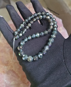 Perlas de moissanita verde negruzca de 6 a 7.5 mm con corte facetado para la elaboración de joyería - Product Image 5
