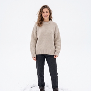 Suéter de lana extragrande para mujer, para invierno |   Suéter Casual Cálido Premium |   Fábrica Mayorista OEM ODM |   Logotipo Personalizado |   MOQ bajo - Product Image 1
