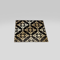 Panneau carré en acrylique à motif floral sans soudure, peinture abstraite Art Déco noire et dorée, décoration murale pour la maison