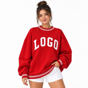 Sweat-shirt à capuche imprimé surdimensionné pour femme, coupe décontractée, pull à manches longues, vêtement tendance avec col et ourlet côtelés - Product Image 1