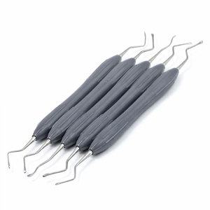 Ensemble d'instruments de restauration dentaire composite antérieurs et postérieurs en acier inoxydable, haute qualité, poignée ergonomique, plusieurs couleurs - Product Image 4