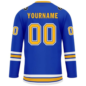 Custom Ice Hockey Jersey OEM Wholesale USA Supplier Personalized Team Uniform Sublimation Embroidery Logo Sportswear Bulk 100% - Product Image 5