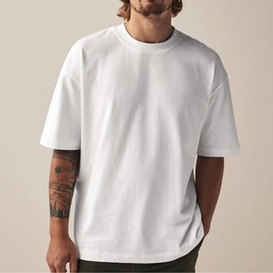 เสื้อยืดโอเวอร์ไซส์ 240 GSM ผ้าฝ้าย 100% พรีเมียม ทรงไหล่ตก ยูนิเซ็กส์ เสื้อยืดเรียบๆ คุณภาพสูง ขายส่งเสื้อผ้าเปล่า - Product Image 6